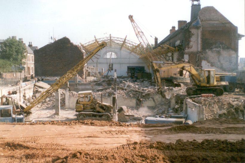 Demolition of Drill Hall.