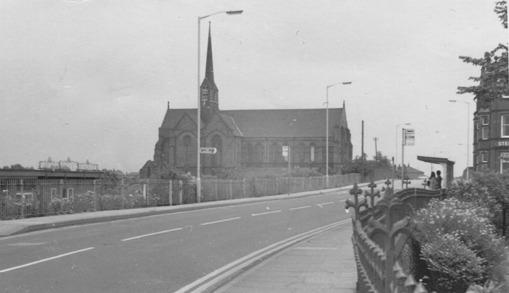 St Mary's church from Warrington Road