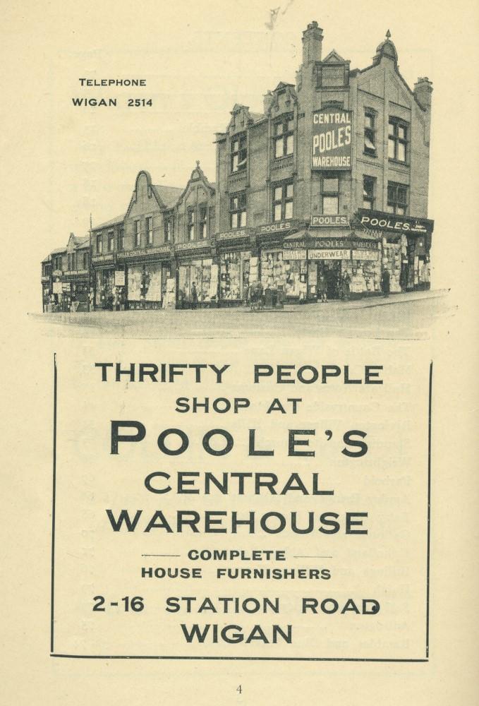 POOLE'S CENTRAL WAREHOUSE 1934