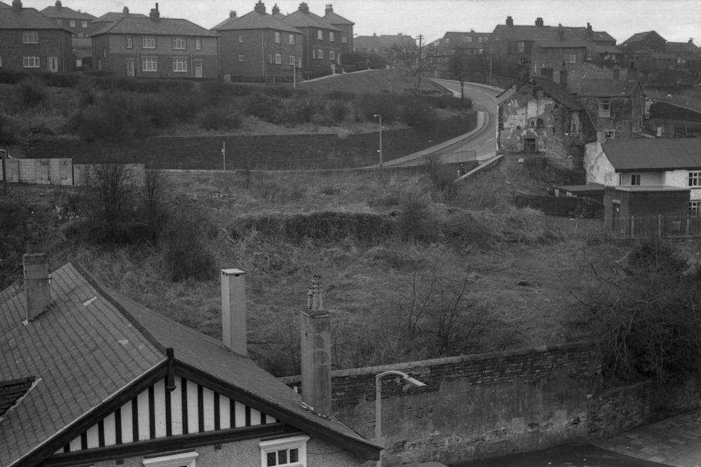 Upholland from the top of Upholland church 1960's by Colin Pearce
