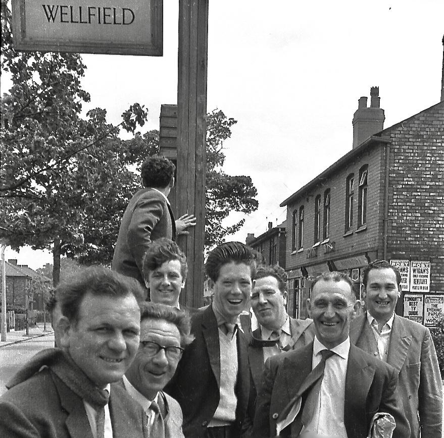 Wellfield Hotel customers some 60 years ago.
