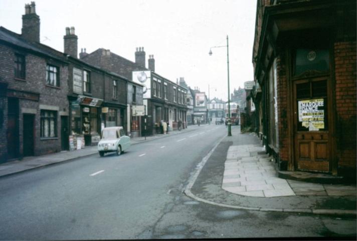 Looking up Scholes from corner of Vauxhall Rd., 1960s.