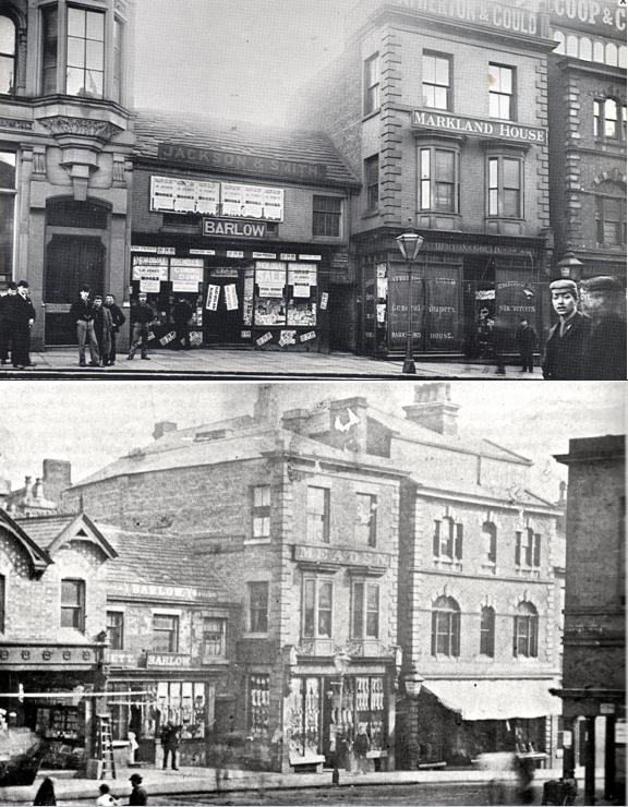 Market Place - Wallgate entrance 1860's and 1900's
