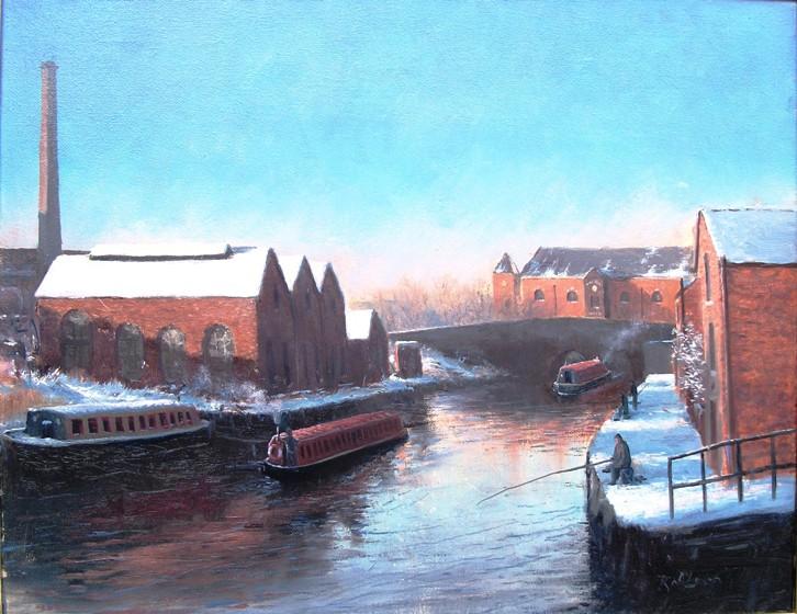 Working barges at Wigan Pier