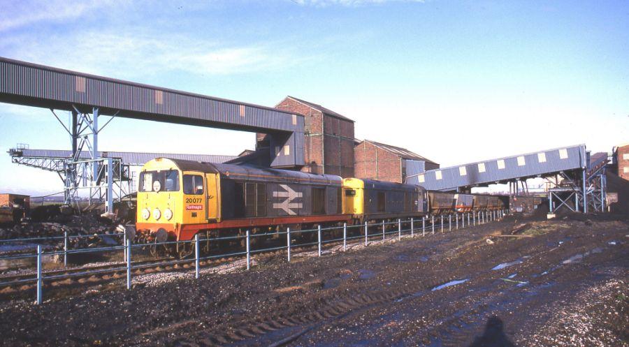 Bickershaw colliery, March 1988.