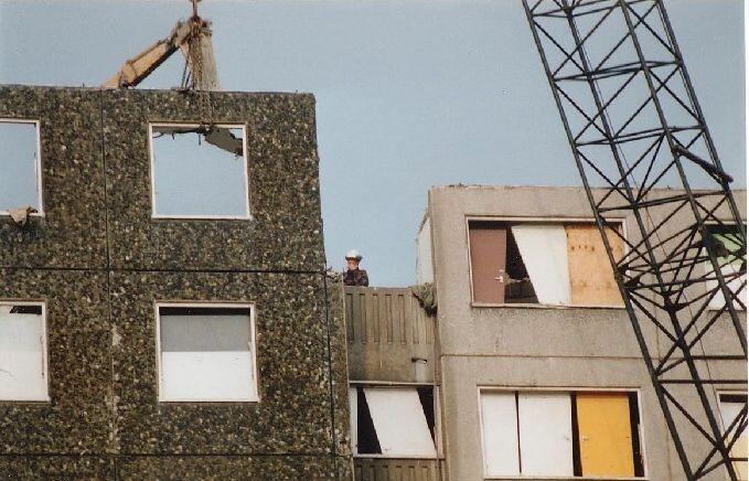 The excuse the council gave for demolishing the flats was that asbestos...