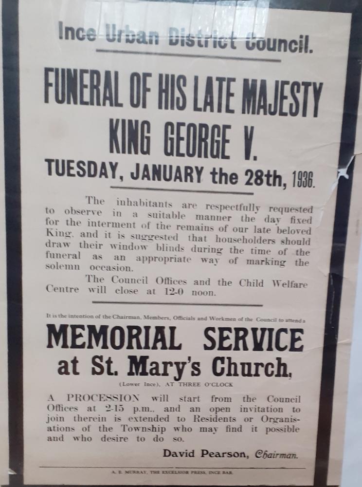 King George V Memorial Service Poster 1936
