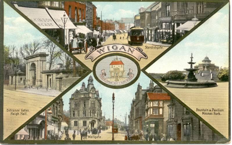 Wigan postcard. 1924.