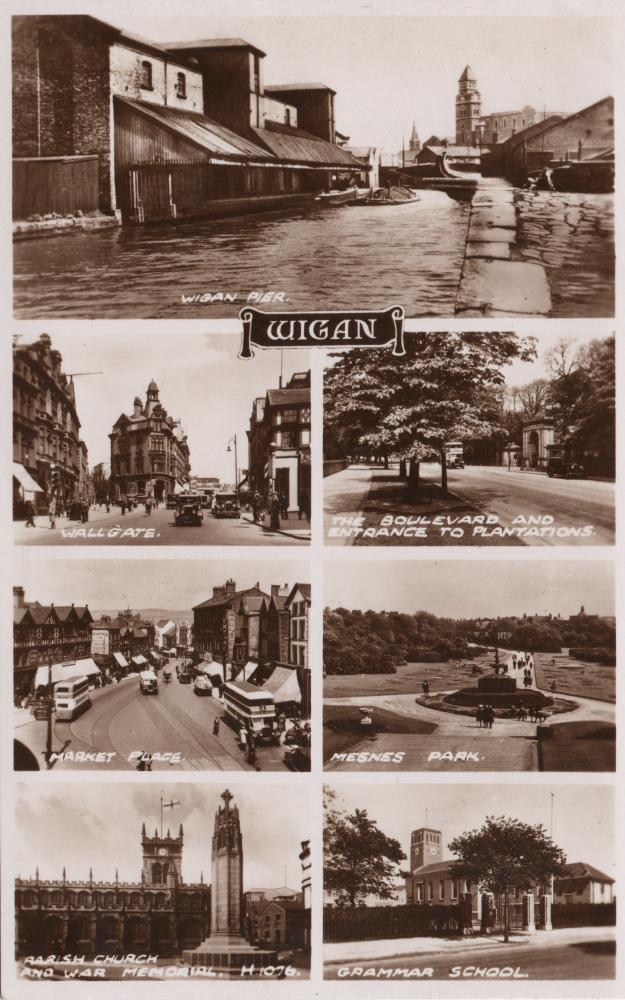 Wigan Multi-view Postcard