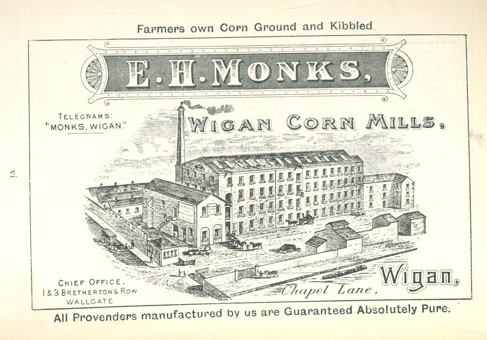 E.H.MONKS CORN MILLS ADVERT 1934