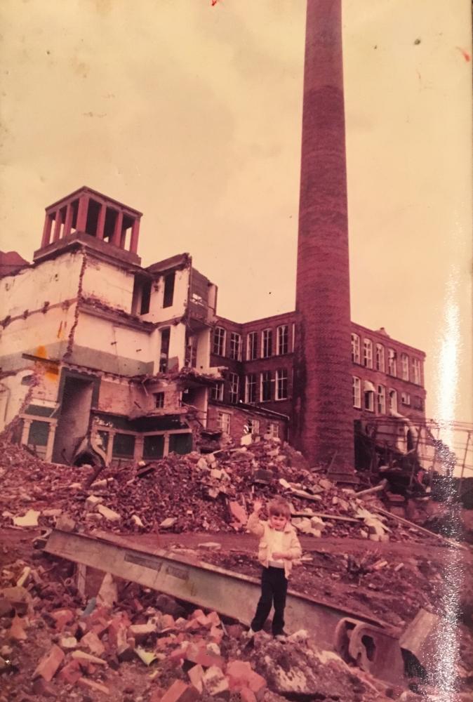 Demolition of May Mill in the early 80s