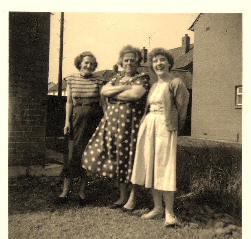 My mam with 2 friends 1950s