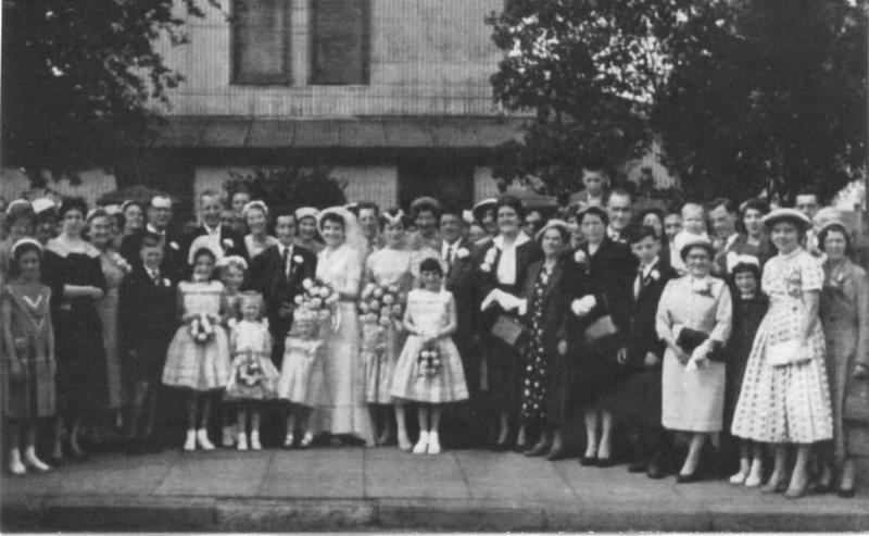 Wedding Platt Bridge 1950's looks like Holy Family