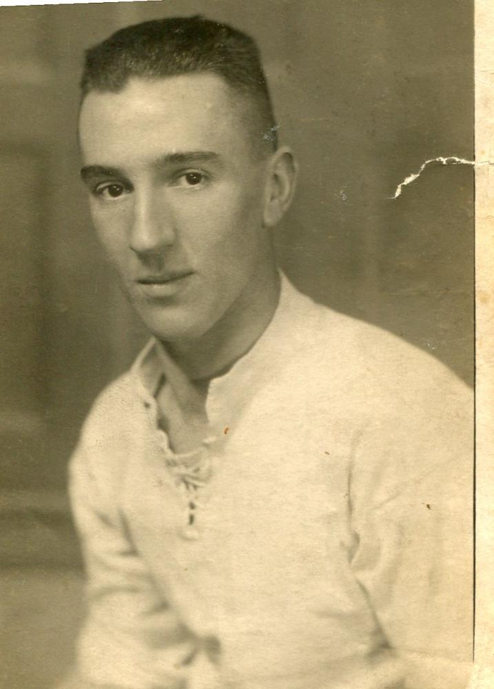 This is a photo postcard to his brother Joel Taylor