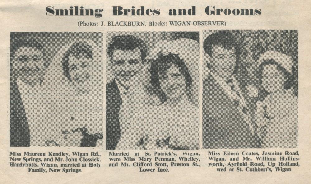 Smiling Brides and Grooms 1962