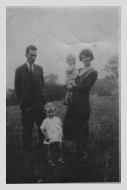 Gerald Christopher and family Roby Mill Upholland 1933