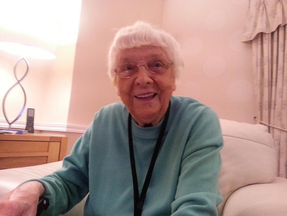 Mother, Annie Beckett, at 95
