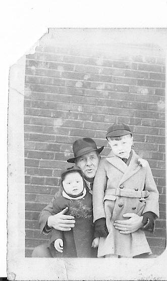 Me, David Southern (Sammy) and Granddad Ernie Hankin