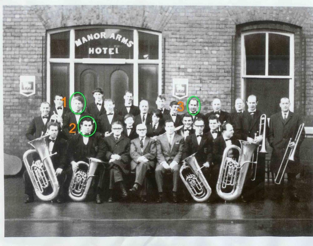 this is a photo of Golborne band round about the  60's/70.