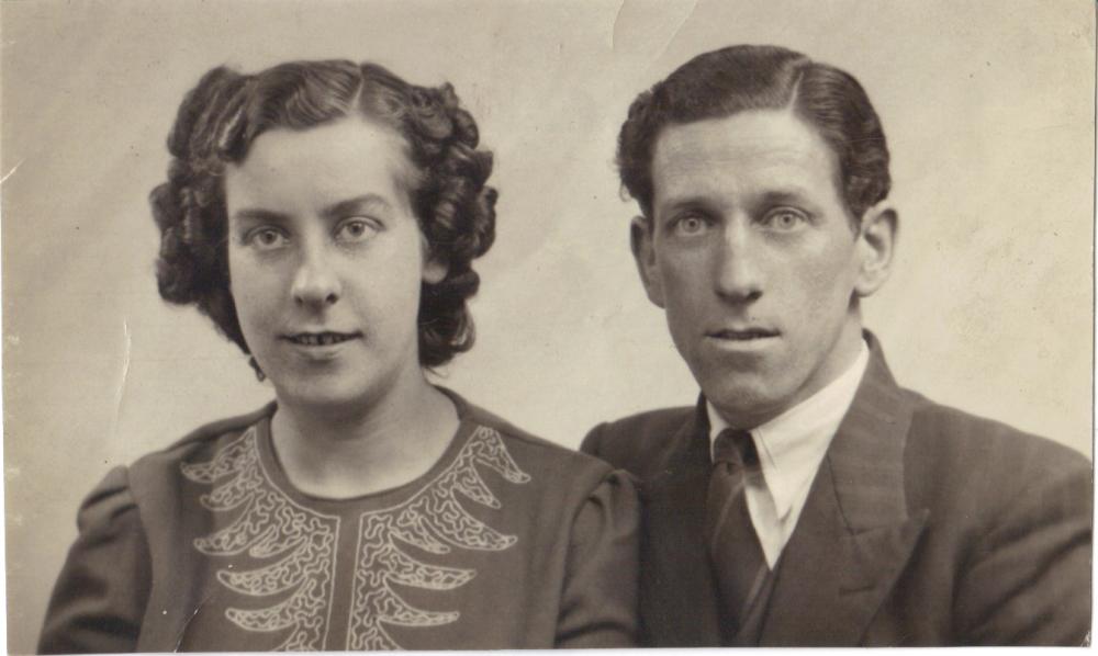 Lillian (nee Prescott)  and Thomas Harlow 1947