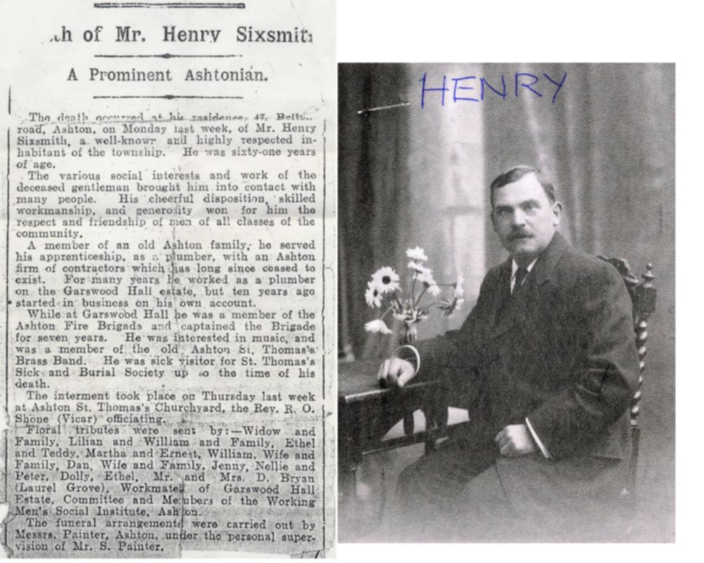 Great Grandfather Henry Sixsmith