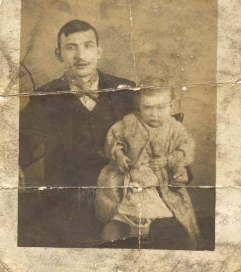 James Cooke born 1886 with his first born Mary 1907.