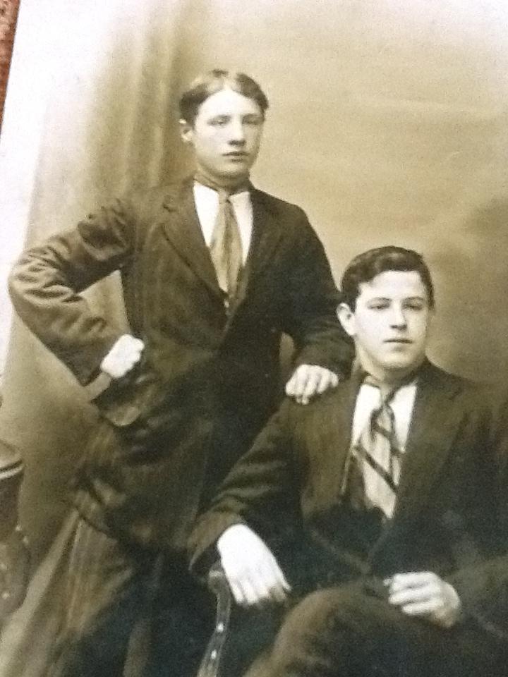 Thomas Walsh and friend 1918
