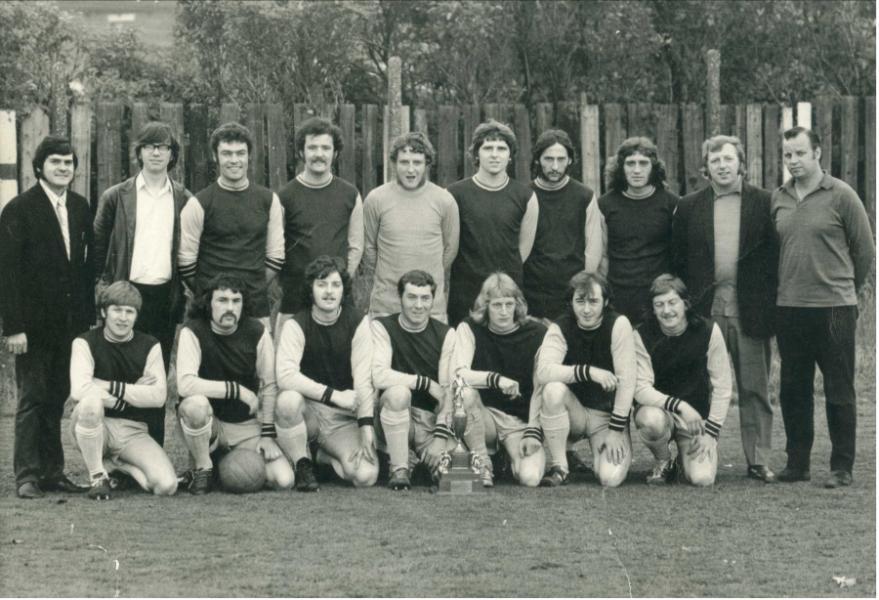 Victoria Hotel Platt Bridge Sunday League team, 1972.