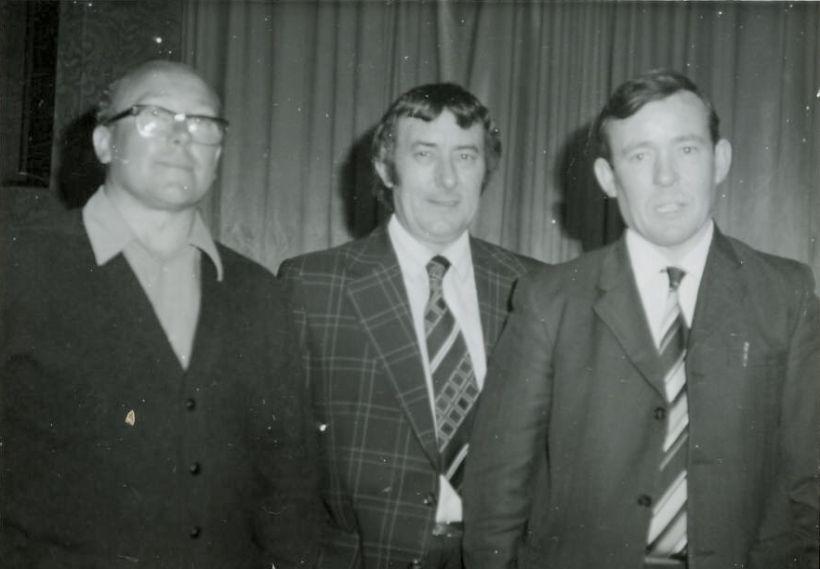 Wilf, Gerry and John Mcdonald. All three brothers contributing to the cause of the club.