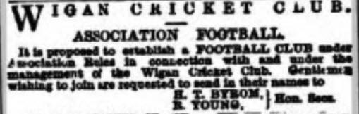 Birth of Football in Wigan