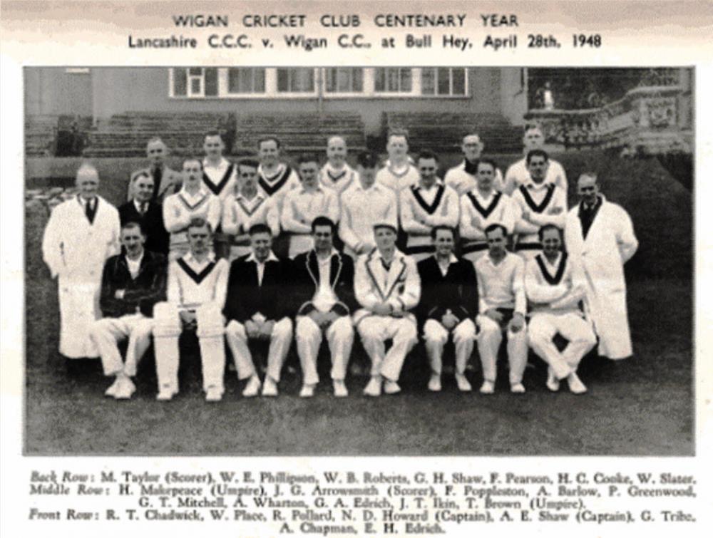 Wigan Cricket Club  - Centenary Game 1948