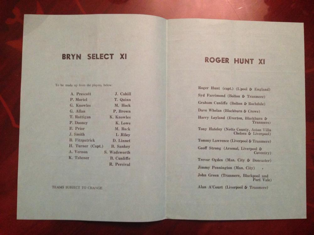 Bryn Select X1v Roger Hunt X1