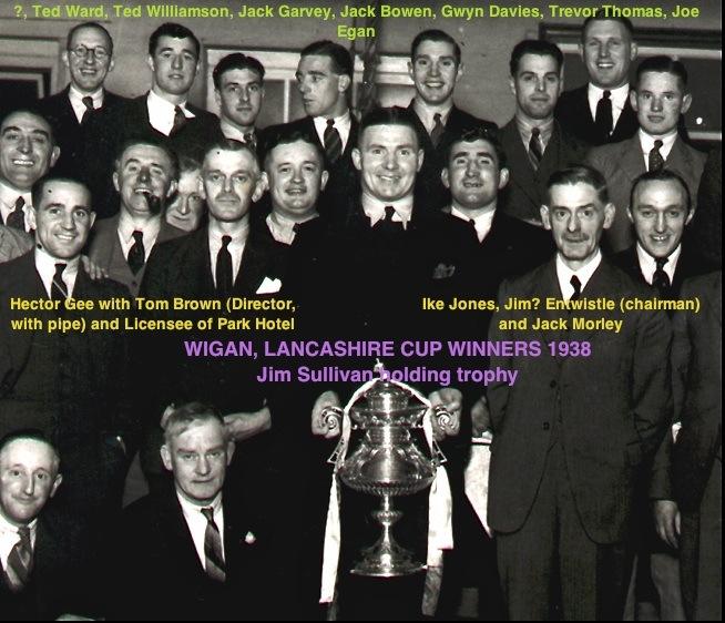 Wigan RL Lancashire Cup Winners 1938