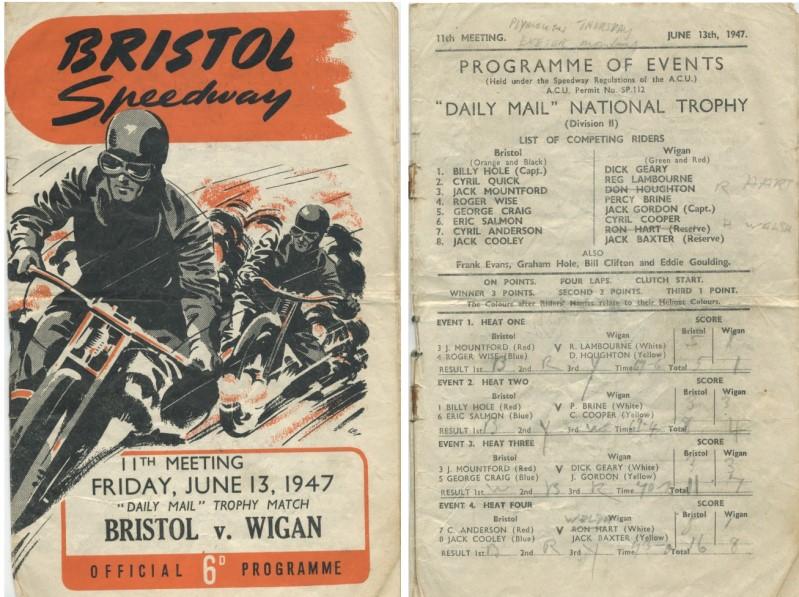 Bristol v Wigan 1947
