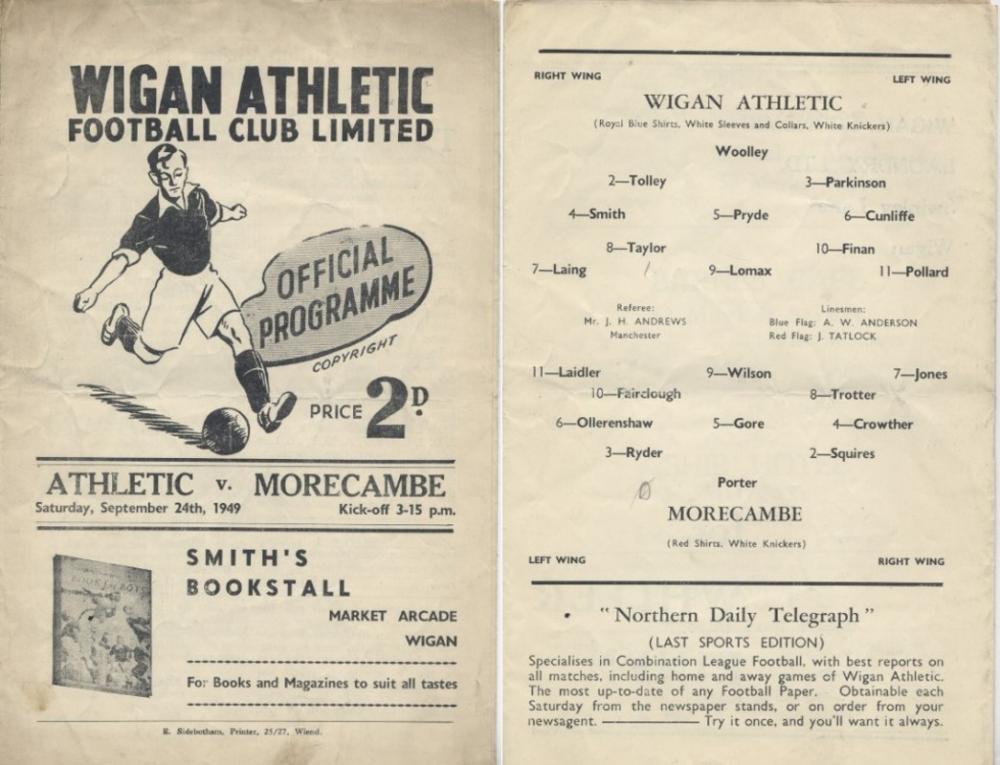 Wigan v Morecambe 1949