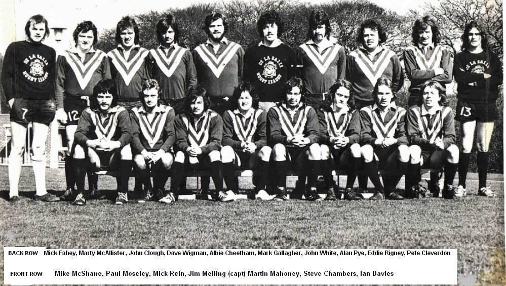De La Salle Teachers Training College team of 1975 (Manchester).