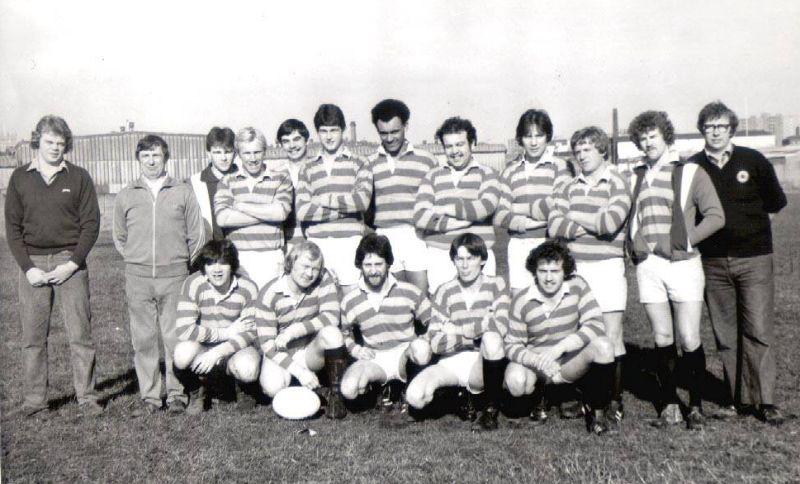 Springfield ARLFC 1st team v Hare and Hounds Coronation Park Poolstock 1980.