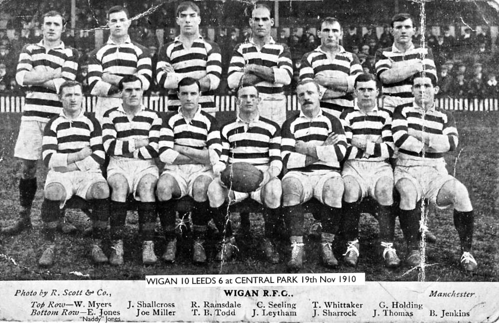 Wigan 19th November 1910 v Leeds at Central Park