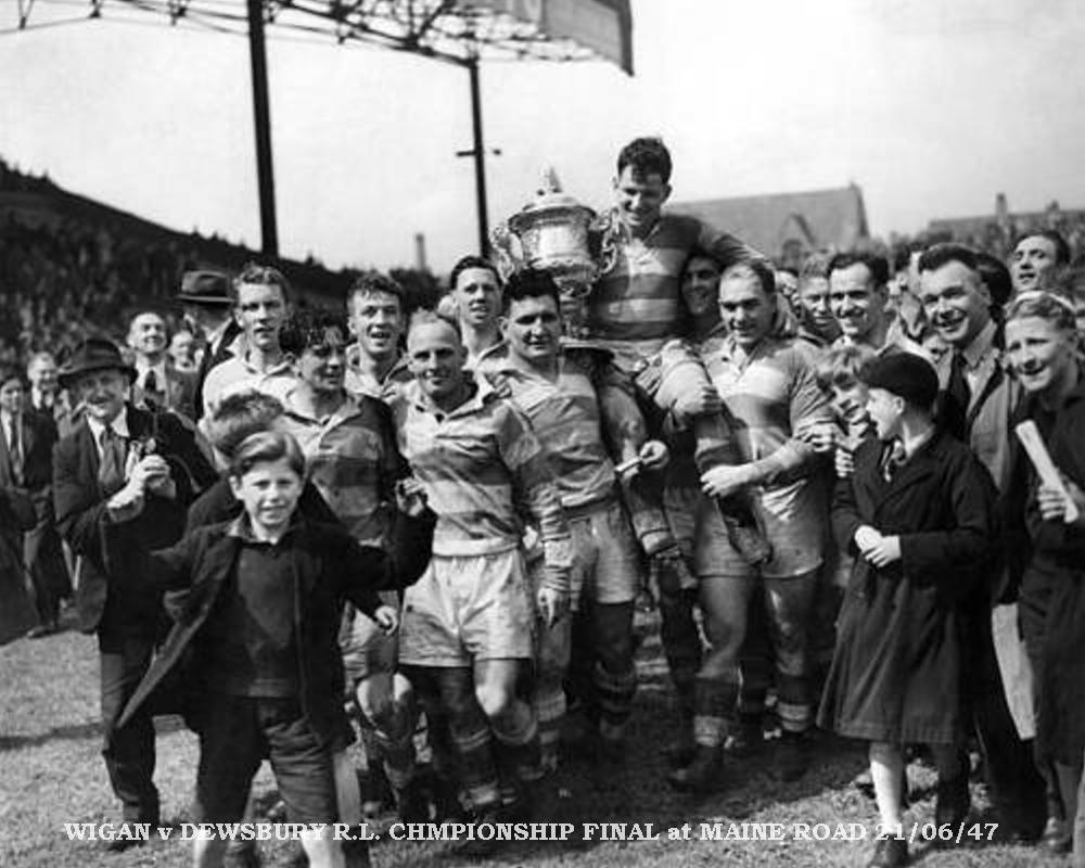 Wigan v Dewsbury Championship Final 1947