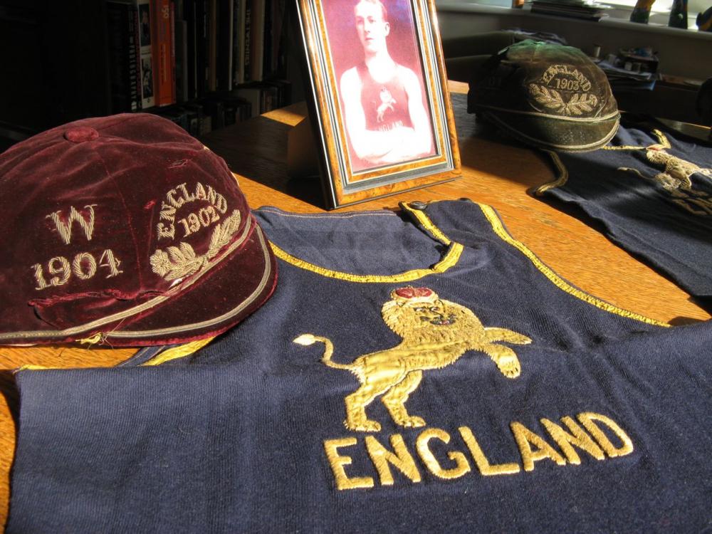 Grandfather's internationl cap and vest.