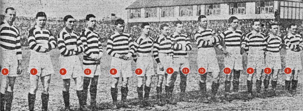 Wigan v Hunslet  1st March 1924 Round 3 of the Challenge Cup.