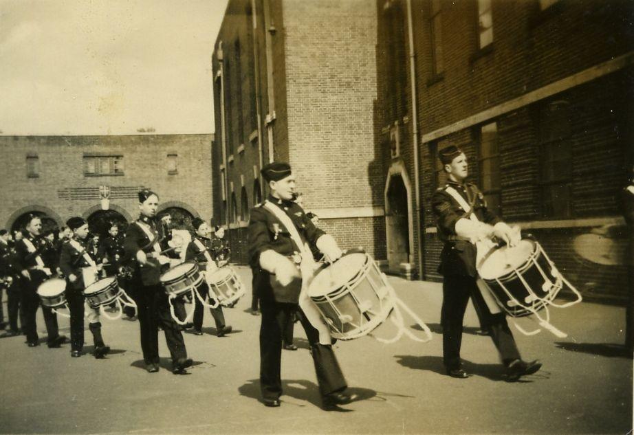 Members of the Wigan Battalion Annual Parade.