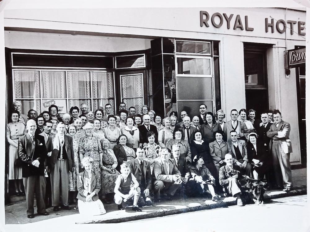 A Group on Holiday at the Royal Hotel 