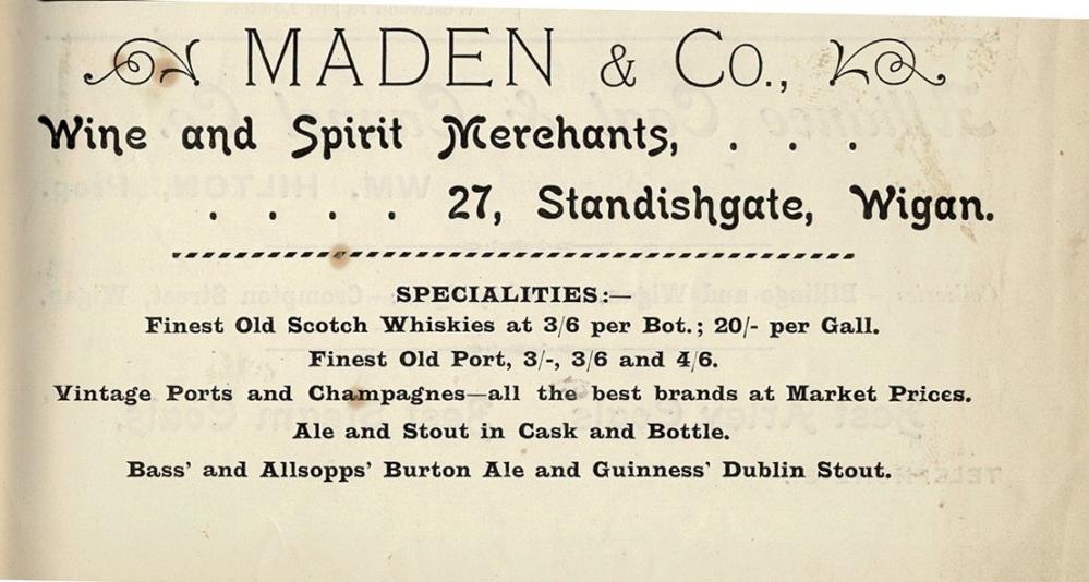 MADEN & Co.  Advert 1903