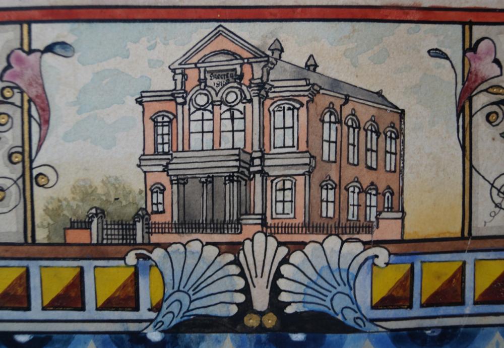Tyldesely Wesleyan Methodist Church - detail from the Illuminated Address