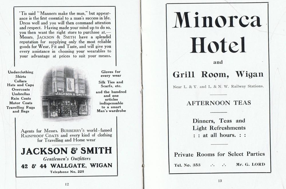 Jackson & Smith and Minorca Hotel 1914