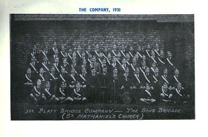 Ist Platt Bridge Company  Boys Brigade 1931