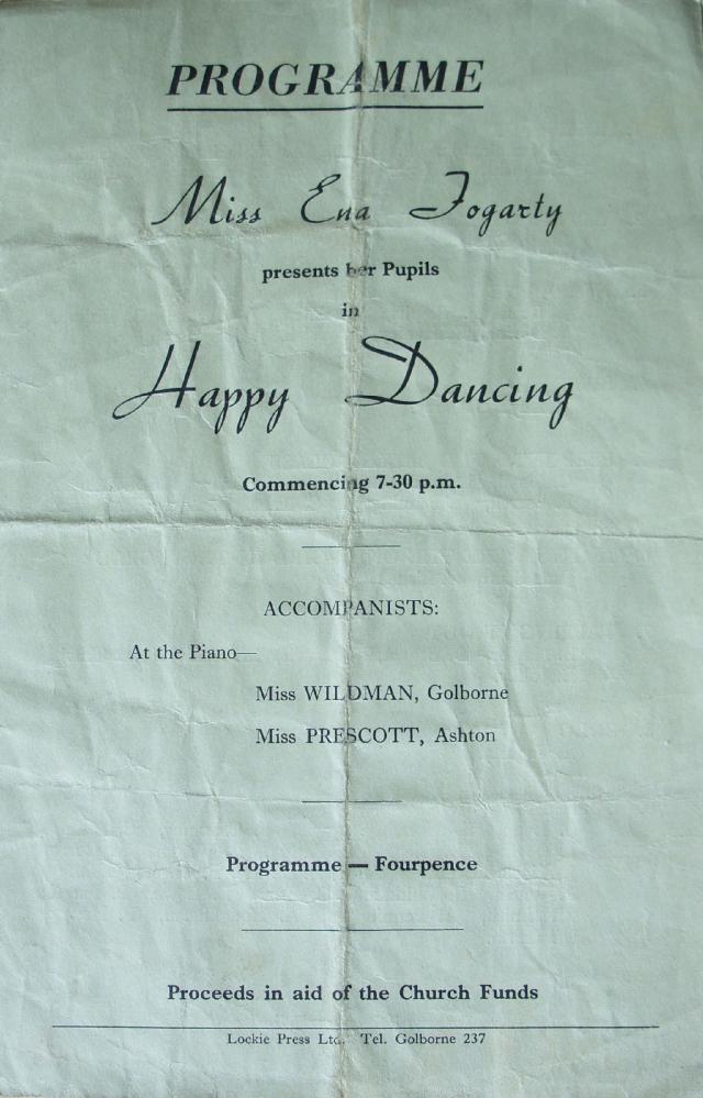 Miss Ena Fogarty's Happy Dancing programme