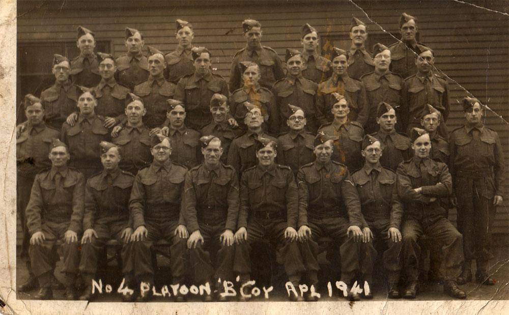 No. 4 Platoon B Company, 1941