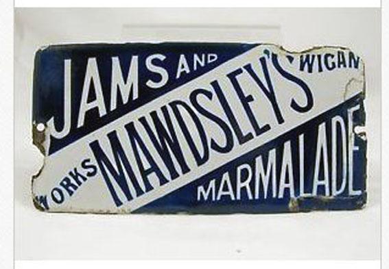 Mawdesley's Jam Works sign.